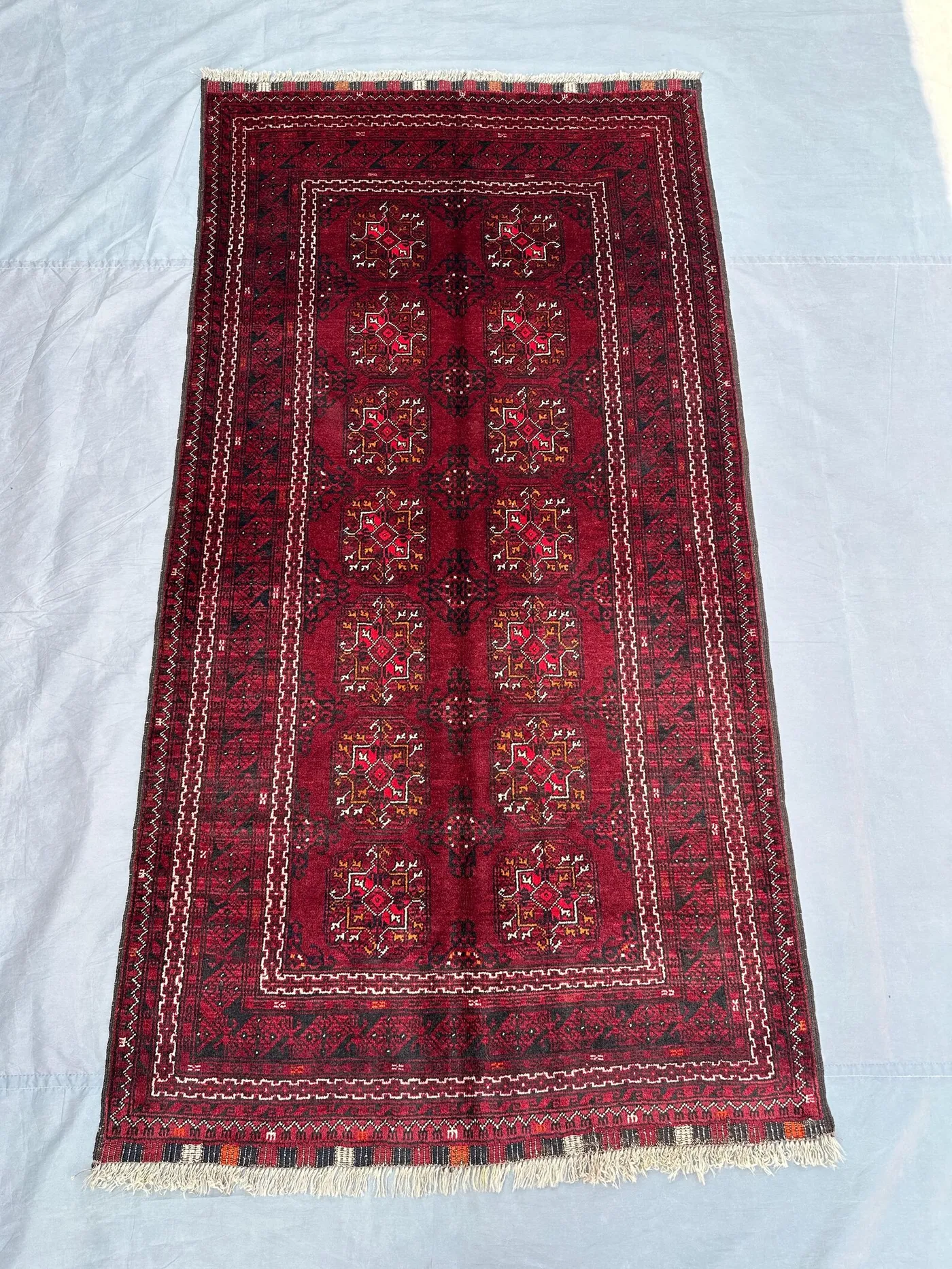 4x7 Antique handmade tribal rug, Turkmen Bukhara rug, Vintage Old Carpet, Kitchen rug, Bedroom Rug, Bohemein Decor Turkish Tekke Rare rug