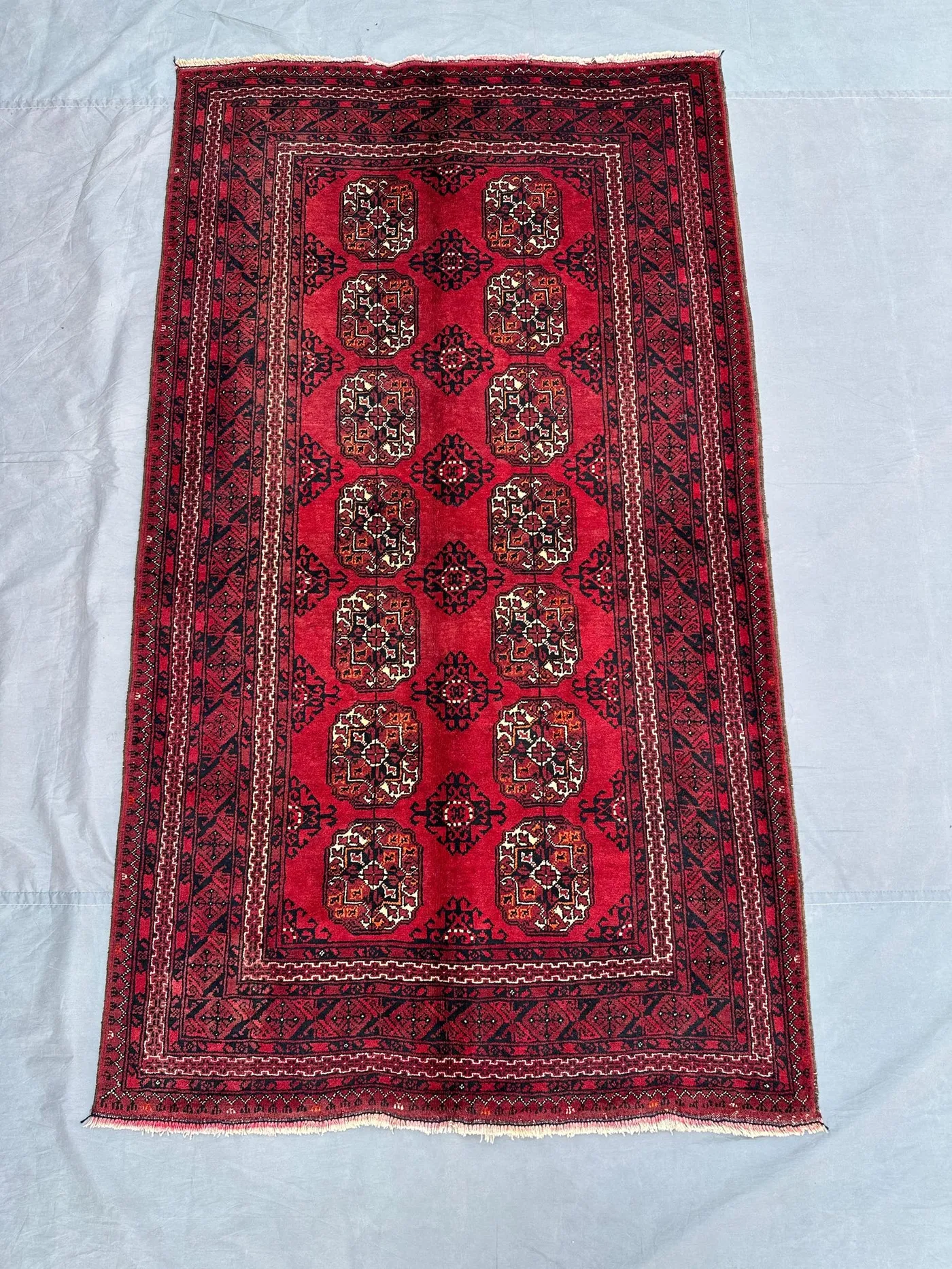 4x6 Antique afghan tribal rug, Turkmen Bukhara rug, Vintage Old Carpet, Kitchen rug, Handmade Bedroom Rug, Bohemein Decor Moroccan rug