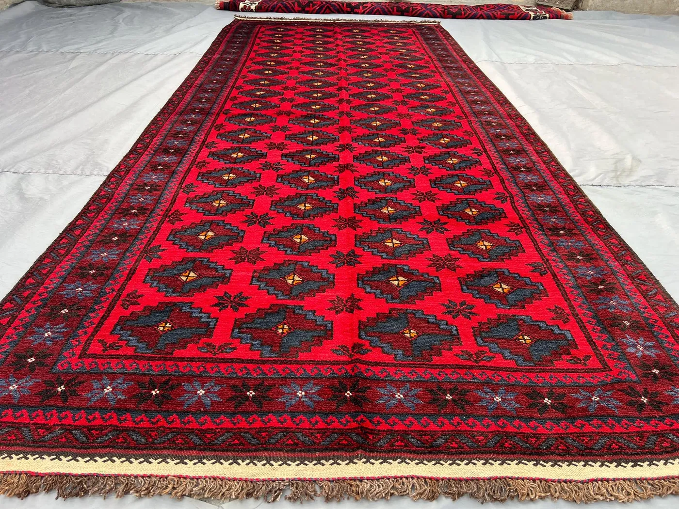 5x11 Afghan Vintage Balochi Rug, Hand-Knotted Soft Pile, Rare Tribal Design Farmhouse rug, Living Room rug, Bedroom rug, Collector's Rug