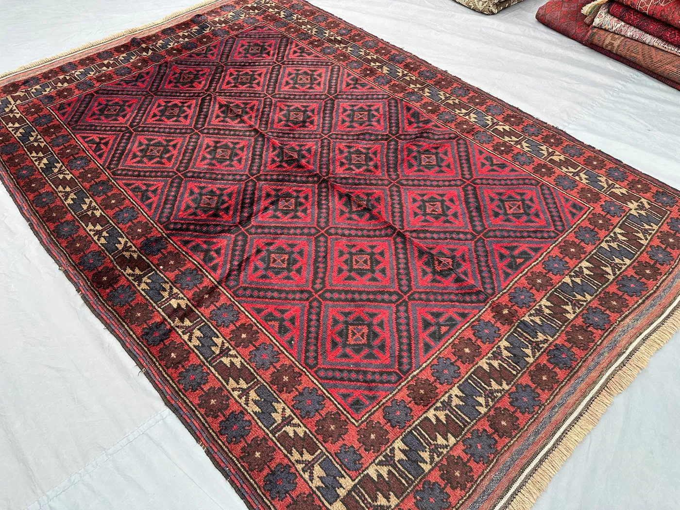 5x8 Afghan Hand-Knotted Turkoman Ersari Rug–Vintage Soft Pile One-of-a-Kind Farmhouse & Living Room Decor, oriental tribal rug | Baluchi Rug