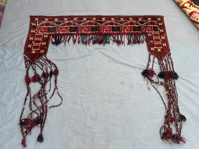1 x 5.3 ft Afghan Hand-Knotted Vintage Balochi Wall Hanging Decor, Unique Soft Pile, One-of-a-Kind Luxury Rug 