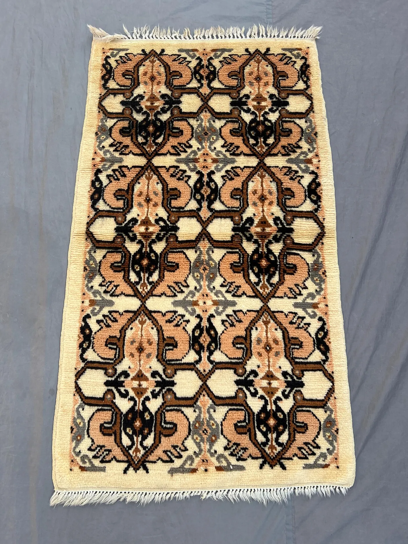 3 x 5 ft Afghan hand knotted vintage soft pile small area rug one of a kind moss rug tribal balochi design