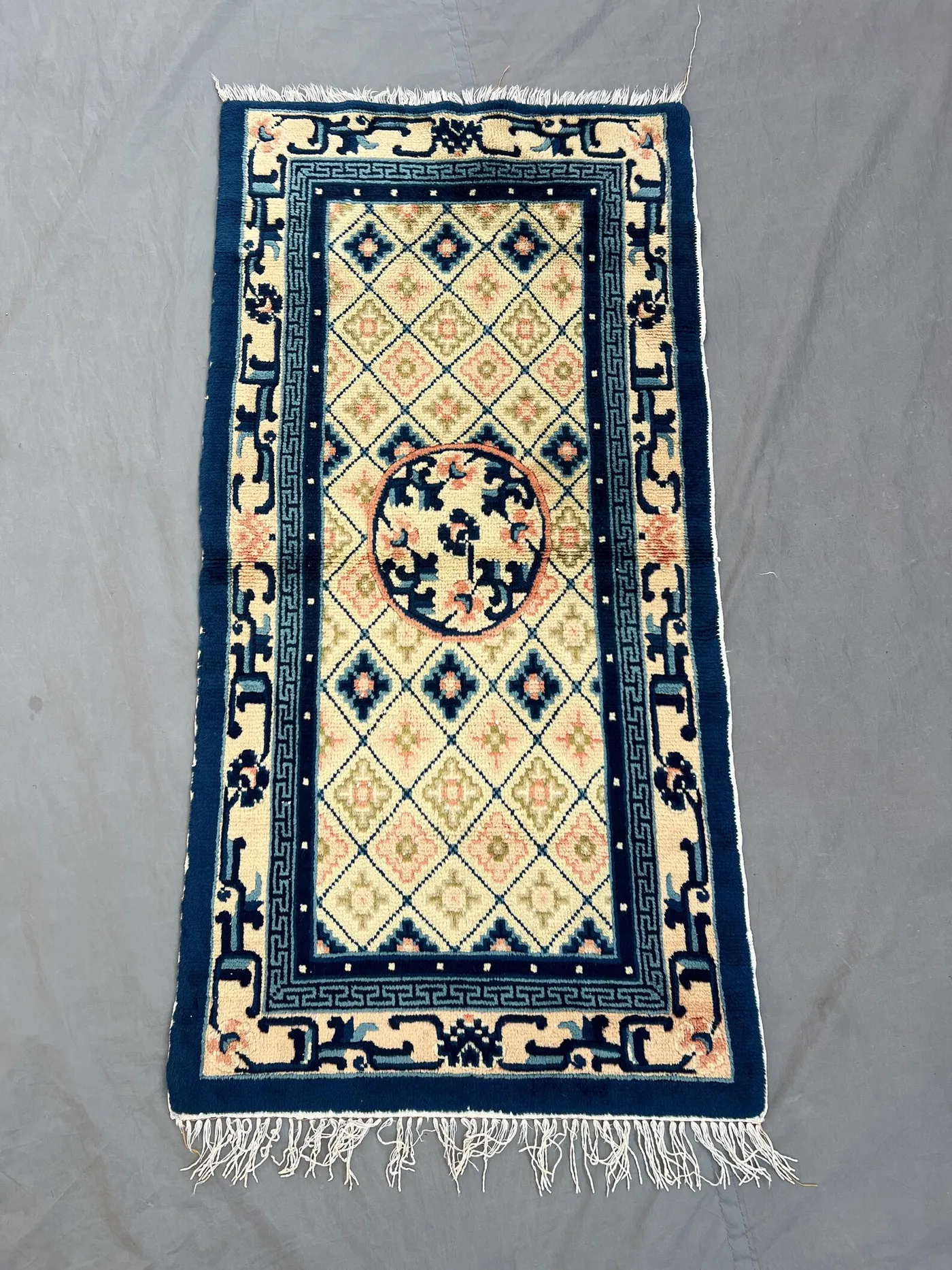 Afghan Hand Knotted Vintage Soft Pile 2 x 4 ft | One of a Kind Small Area Rug | Tribal Geometric Balochi Wool Rug