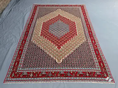 6.5 x 9.6 ft Turkish Handwoven Flat Weave Kilim Rug – One-of-a-Kind Large Area Rug Anatolian Geometric Design 