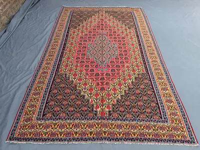 7 x 10 ft Turkish Handwoven Flat Weave Kilim – One-of-a-Kind Large Area Rug Turkish Inspired Caucasian Design 