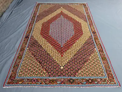 Handwoven Turkish Kilim 7 x 10 ft | Unique Anatolian Flat Weave Area Rug | One of a Kind | Vibrant Tribal Desi