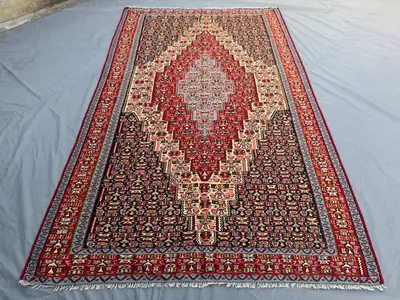 Turkish Handwoven Kilim | Vintage 6 x 11 ft | One-of-a-Kind Large Area Rug | Turkish Inspired Caucasian Design