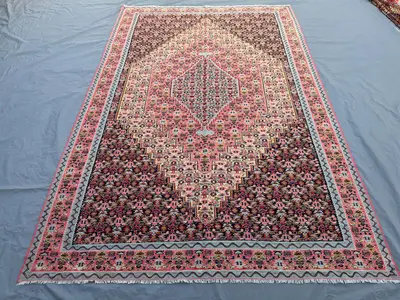 Turkish Handwoven Kilim | Vintage 7 x 10 ft | One-of-a-Kind Caucasian Design | Flatweave Wool Rug for Living R