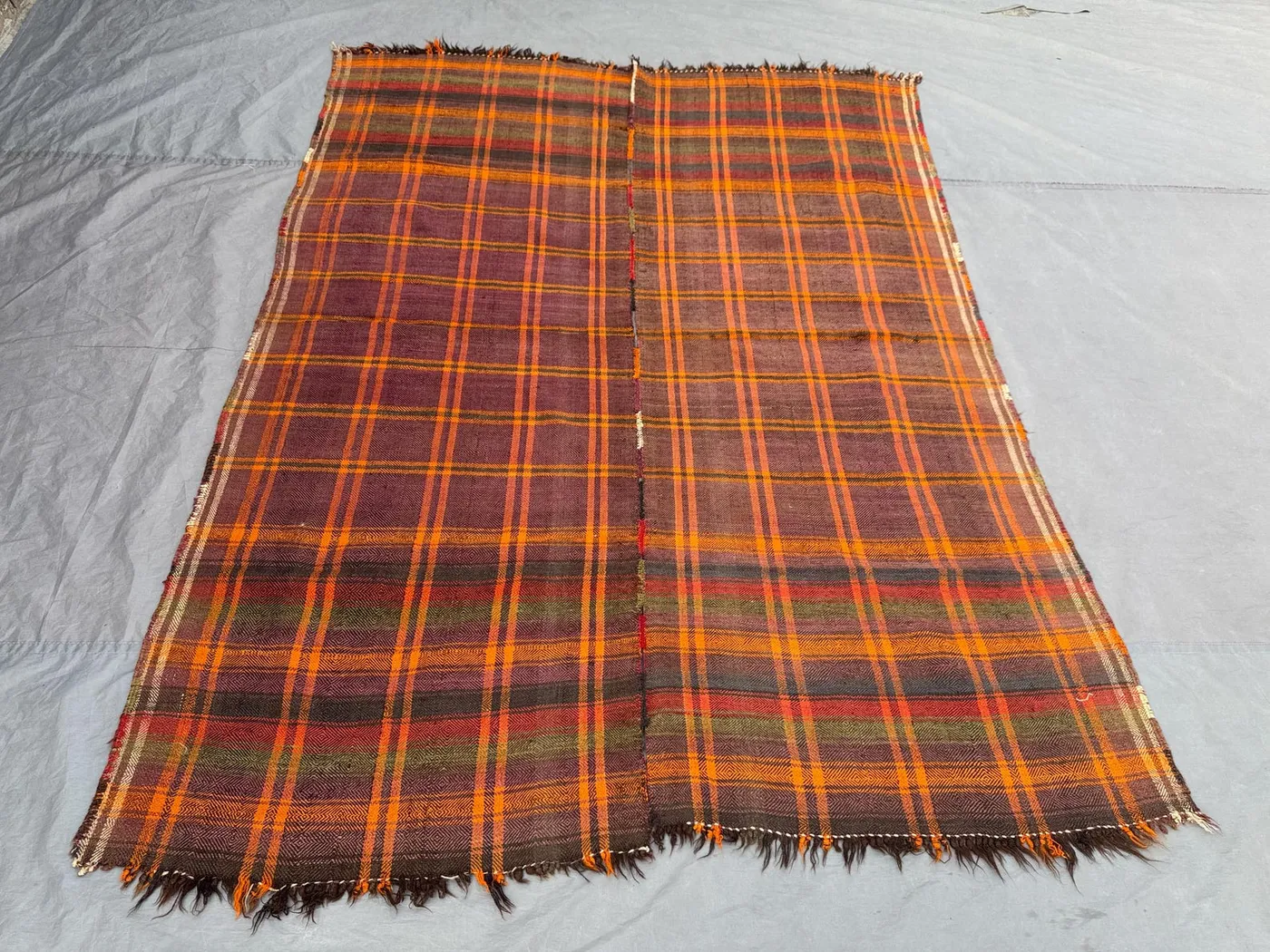5'10 x 7'9 ft Antique Afghan Baluchi Kilim Area Rug One Of A Kind 100% Wool Flat Weave Handwoven Wool Tribal Living Room Home Decor
