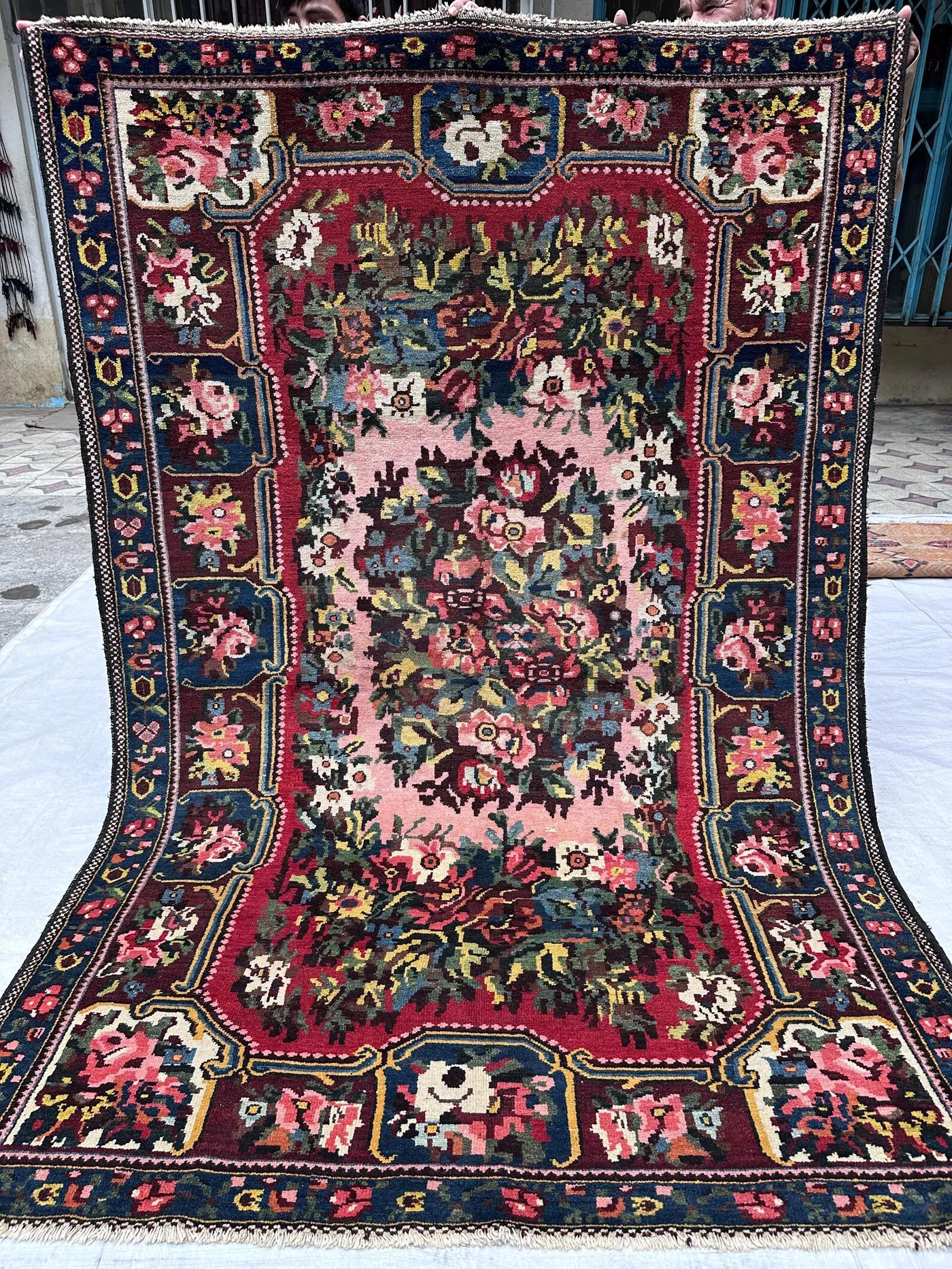 Handwoven rug detail