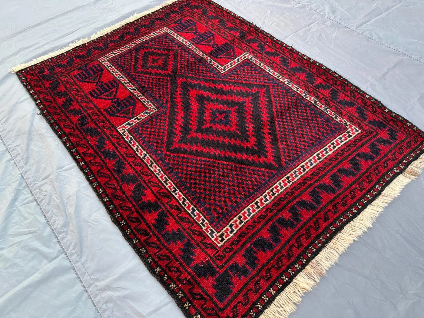 Antique Turkmen Prayer rug, 3.3x4.4 Ft, Afghan Vintage Prayer Rug, Handmade Wool Rug, Baluch Rug, Turkmen Prayer rug, 3x5 Prayer rug, Accent