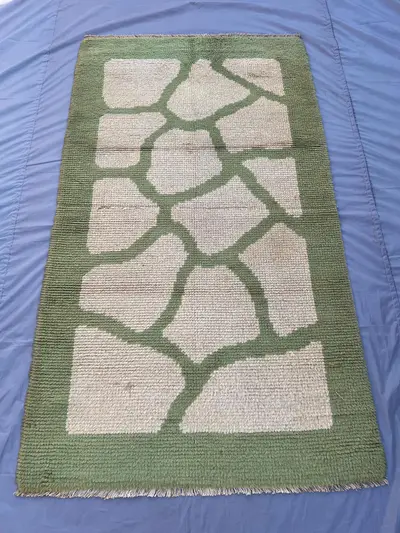 4x7 Vintage Handmade Moroccan Rug Tribal Wool Rug Gabbeh Berber Area Rug Kitchen Rug, Moss rug, Bathroom Rug, 