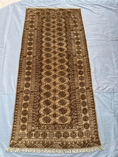 2'10x6'4 ft Antique Turkmen Baluch Runner Rug Tribal Wool Area Rug Hallway Kitchen Rug Baluch Mowri Design Rug