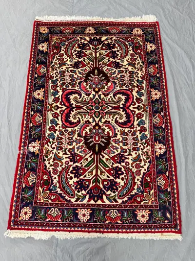3 x 5 ft Afghan Hand Knotted Vintage Soft Pile Turkish-Inspired Caucasian Design One-of-a-Kind Unique Tribal d
