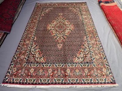 6'9 x 9'8 ft Afghan Baluchi Hand Knotted Antique Area Rug Soft Pile Tribal Wool Carpet Living Room Bedroom Cla