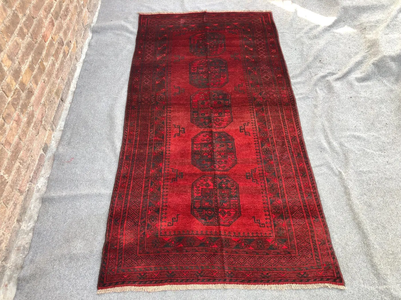 4x8 Ft Antique Handmade Rug / Afghan Turkmen pill phi Area rug / old vintage rug / Gorgeous handmade rug / Super Area rug" 120x245 cm rug