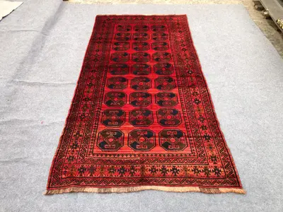 5x9 ft Geometric Antique Rug / Mora gull Design Afghan Baluchi Rug/ Turkmen Handmade Wool Rug/ Bedroom rug/ 13