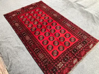 5x7 Ft Antique Handmade Rug / Turkmani   Area rug / old vintage rug / Gorgeous handmade rug / Super Area rug /