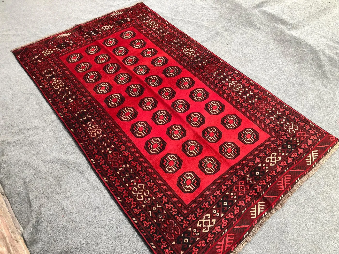 5x7 Ft Antique Handmade Rug / Turkmani Area rug / old vintage rug / Gorgeous handmade rug / Super Area rug /Area room rug 134x225 cm