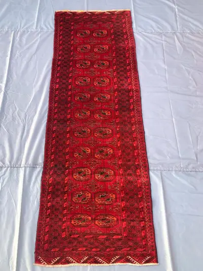 Authentic Vintage Runner Rug 2.5x8 ft / Classic Vintage Runner Rug / Handmade Vintage Runner Rug / Antique Run