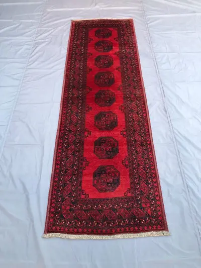 Handcrafted Vintage 3x10 ft Runner Rug / 3x10 ft Vintage Charm / 3x10 ft Handmade Quality / Beautiful 3x10 ft 