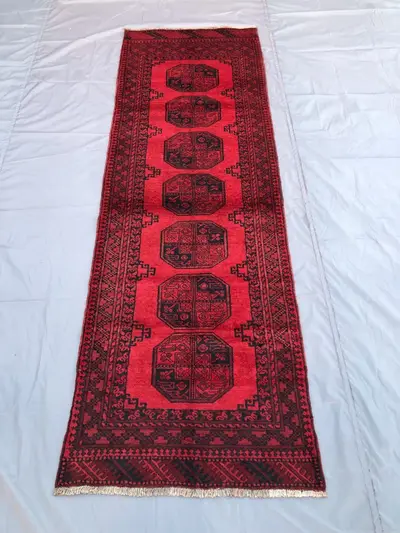Rustic 3x8 Vintage Runner Rug - Handwoven, Antique Style, Perfect for Hallways, Charming 3x8 Vintage Runner Ru