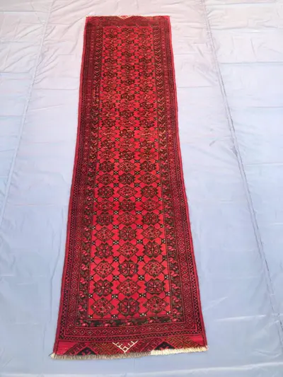Afghan Vintage wool Runner Rug 2x9 ft, Afghan Vintage Runner rug, Entryway Runner Rug , Classic Afghan Vintage