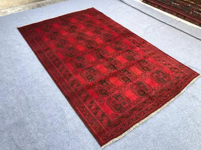 5x8 Ft Antique Handmade Rug / Turkmani Pill Pia rug / old vintage rug / Gorgeous handmade rug / Super Area rug