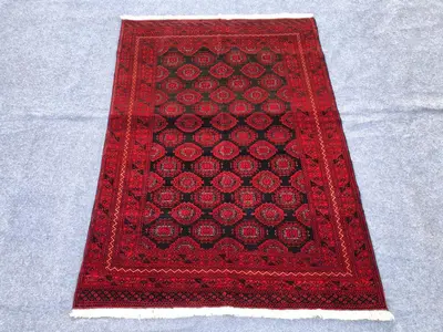 4x6 Bukhara Rug, Vintage Antique Rug, Turkmen Tribal Rug, Afghani Rug,Patno's gull rug, Handmade Wool Rug, Vin