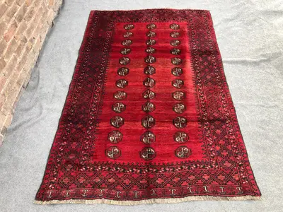 5x7 Ft Antique Handmade Rug / Turkmani mora gull rug / old vintage rug / Gorgeous handmade rug / Super Area ru