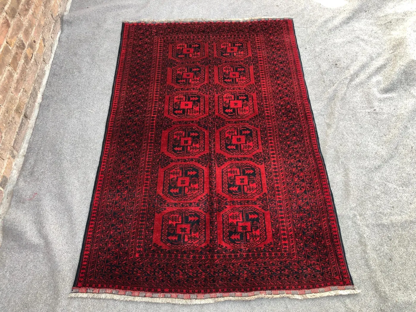 4x6 Ft Antique Handmade Rug / Afghan Turkmen pill phi Area rug / old vintage rug / Gorgeous handmade rug / Super Area rug" 128x192 cm rug
