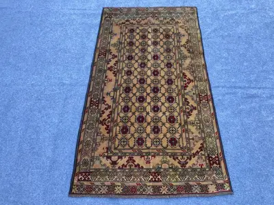 4x6 Ft Antique Handmade Rug / Turkmani Yellow rug / old vintage rug / Gorgeous handmade rug / Super Area rug /
