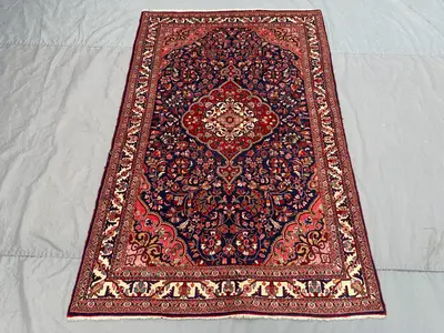 5 x 7 ft Vintage Afghan Hand Knotted Rug Turkish Inspired Caucasian Floral Design Top Quality Soft Pile Orient