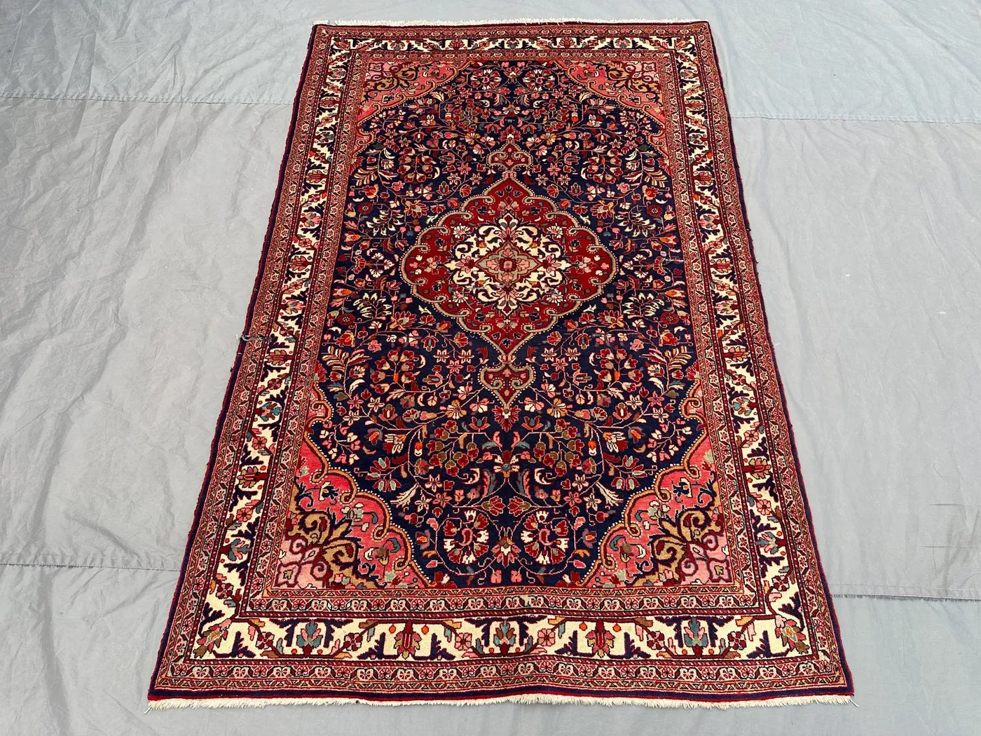 5 x 7 ft Vintage Afghan Hand Knotted Rug Turkish Inspired Caucasian Floral Design Top Quality Soft Pile Oriental rug | living room decor rug