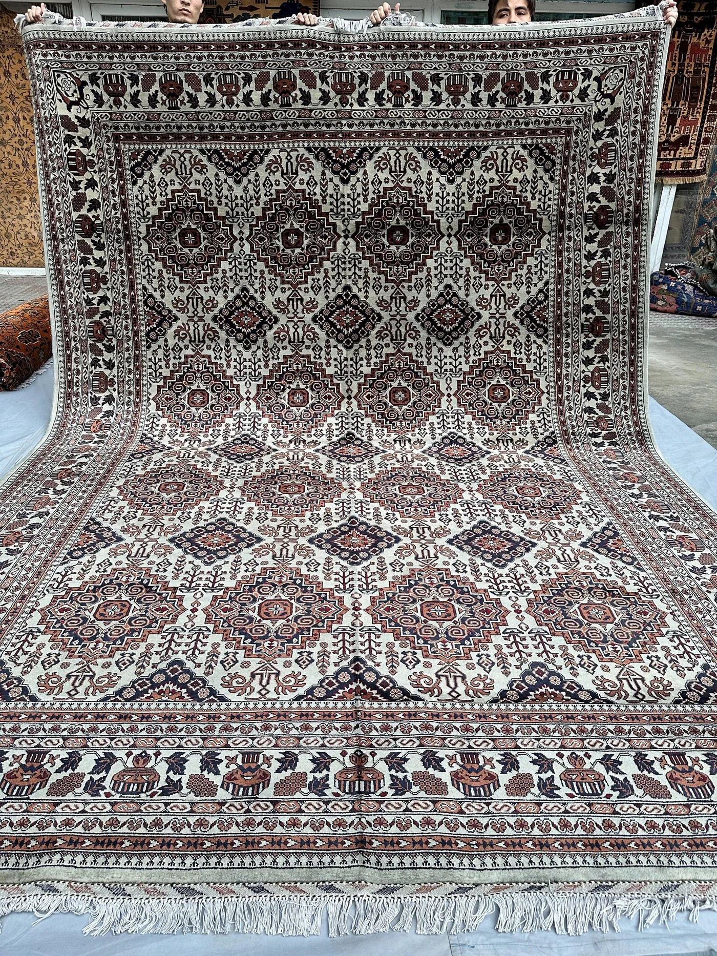 8x12 Large Afghan Khal Muhammadi Rug Oriental Hand Knotted Living Room Rug